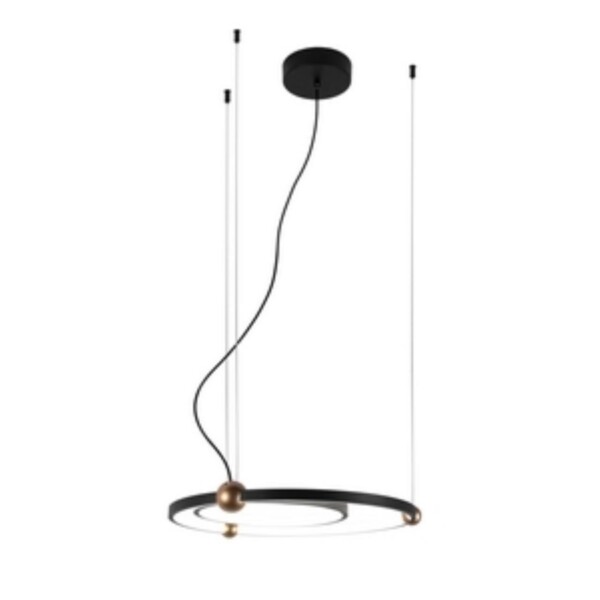 4569-1P, подвесная люстра, D500xH1600, LEDx40W, 2600LM, 4000K, included