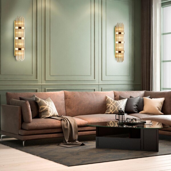 4854/4W HALL ODL_EX21 155 золото/стекло Настенный светильник E14 4*40W высота 890см EMPIRE