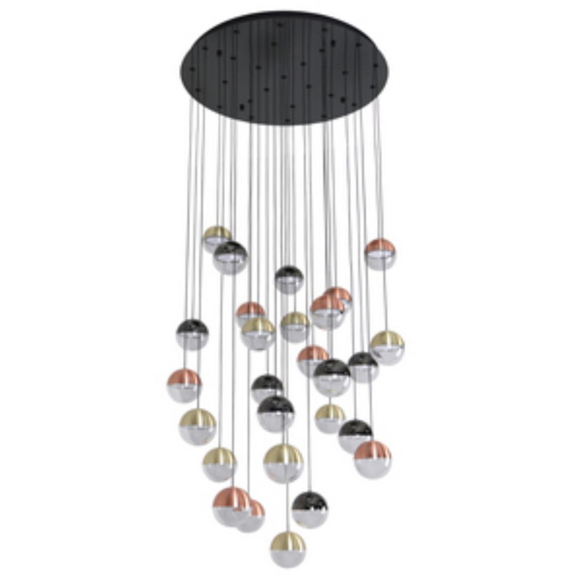 4371-27P, подвесная люстра, D830xH2680, 27xLEDx5.4W, 10220LM, 4000K, CRI>90, included — изображение 1