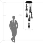 814069  2КОР! Люстра BELLE LED 6х8W 2400LM АЛЮМИНИЙ/МУЛЬТИКОЛОР 3000K — изображение 7