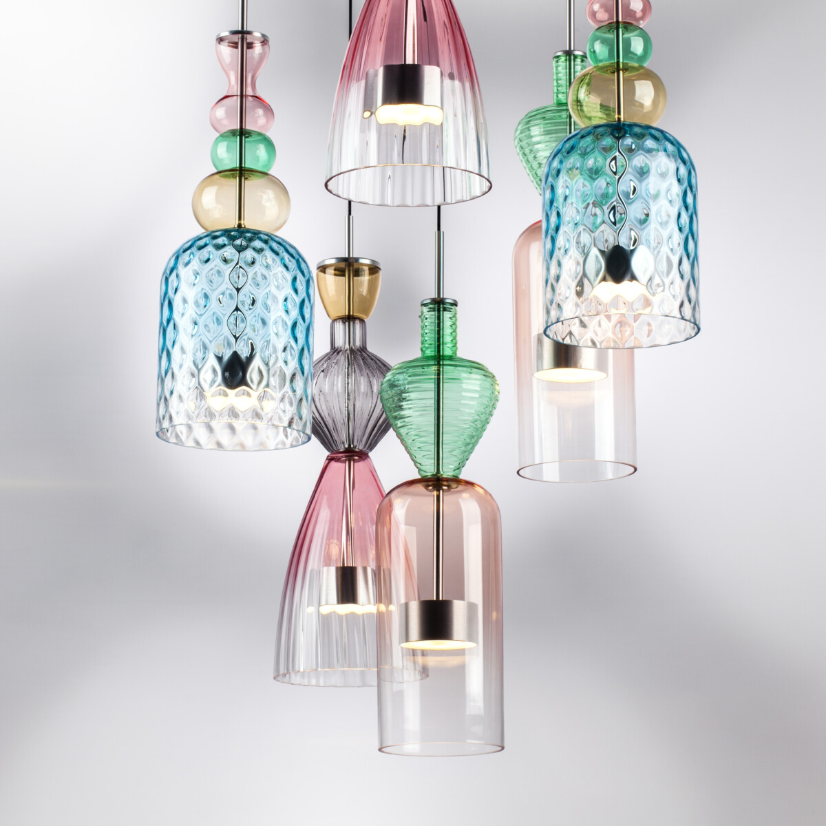 814069  2КОР! Люстра BELLE LED 6х8W 2400LM АЛЮМИНИЙ/МУЛЬТИКОЛОР 3000K — изображение 9