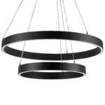 в наличии 748117 Люстра SATURNO LED 60W 4400LM 70G ЧЕРНЫЙ 3000-6000K - купить в интернет-магазине Светильники Торг