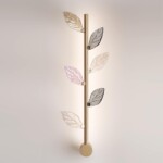 5445/5WL L-VISION ODL_EX25 063 матов.золото/дымч/прозрачн/коньячн/бензинов./металл/стекло Настенный светильник LED*5W 3000K 220Лм LISTVA