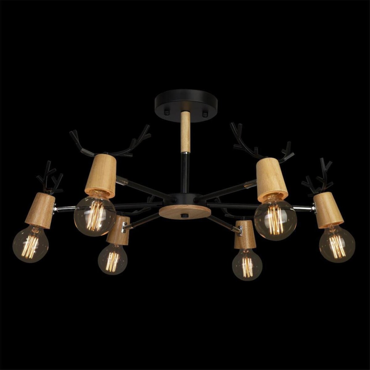 10024/6 Black Люстра на штанге LOFT IT Sven — изображение 2