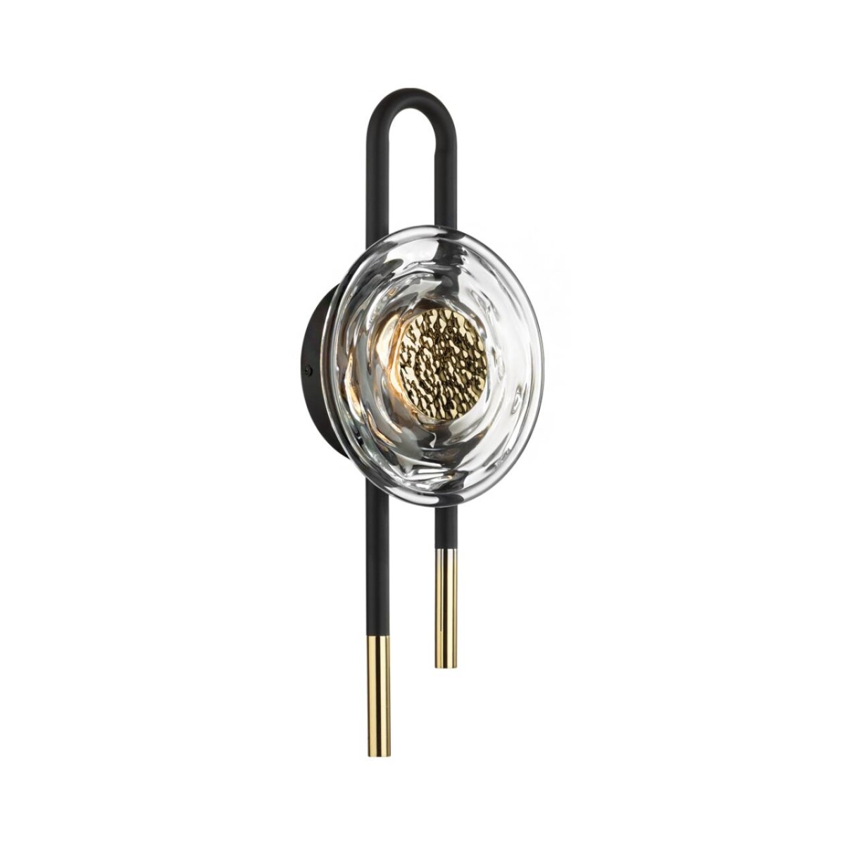 5407/6WL MODERN ODL_EX24 101 черный/золотой/металл/стекло Бра LED 6W 3000K 688Лм MAGNET — изображение 4