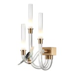 5431/6WL L-VISION ODL_EX24 093 золотой(под латунь)/белый градиент/беж./зеленый/ металл/стекло/керамика Бра LED 6W 4000K LARK — изображение 3