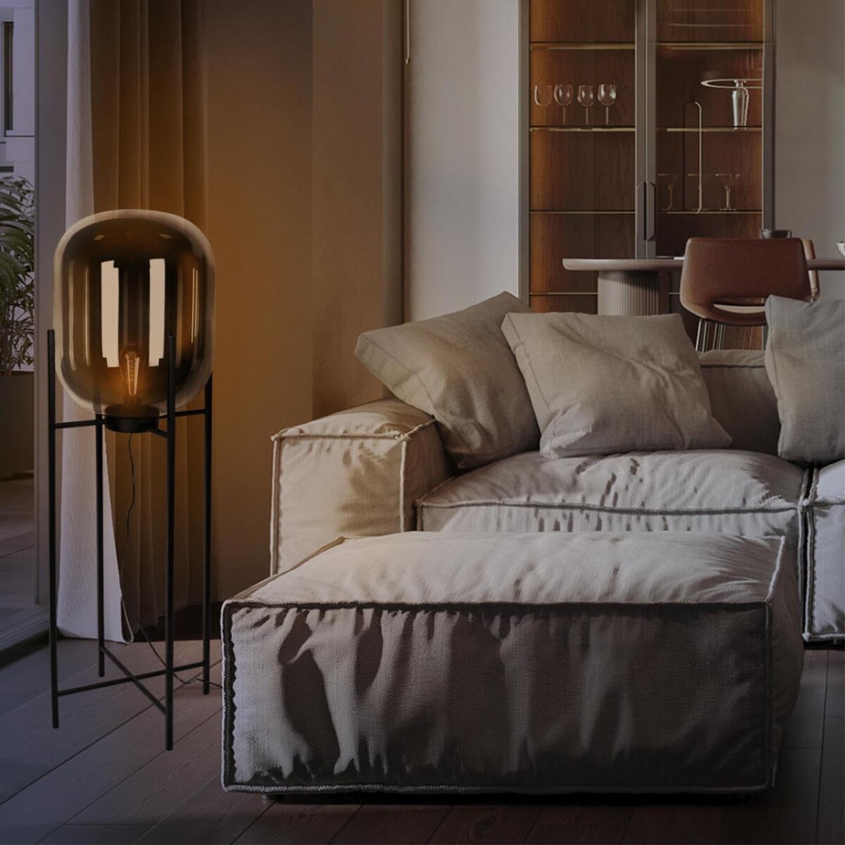 в наличии 10195F/1600 Smoke Торшер LOFT IT Oda - купить в интернет-магазине Светильники Торг