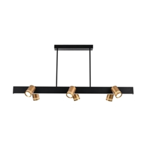 4074-6P, подвесная люстра, L1200xW190xH600, 6xGU10LEDx10W, excluded + LEDx18W, 700LM, 4000K, included