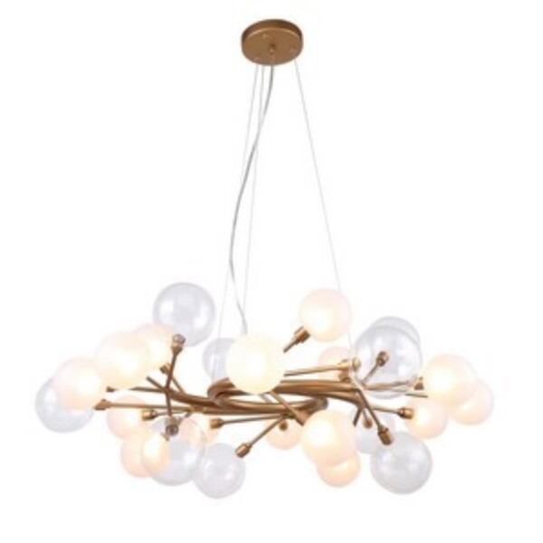 2515-15P, люстра подвесная, D850xH460/1100, 15xG9x40W, excluded