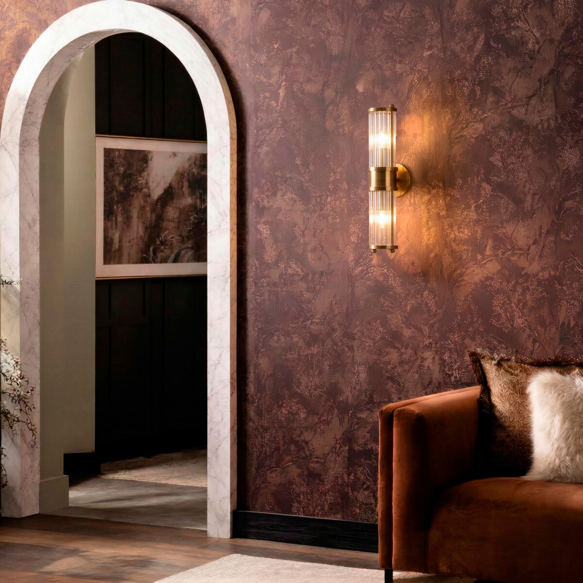 766652 Бра FLOP 2х6W (led) E14 ЗОЛОТО/ПРОЗРАЧНЫЙ — изображение 2