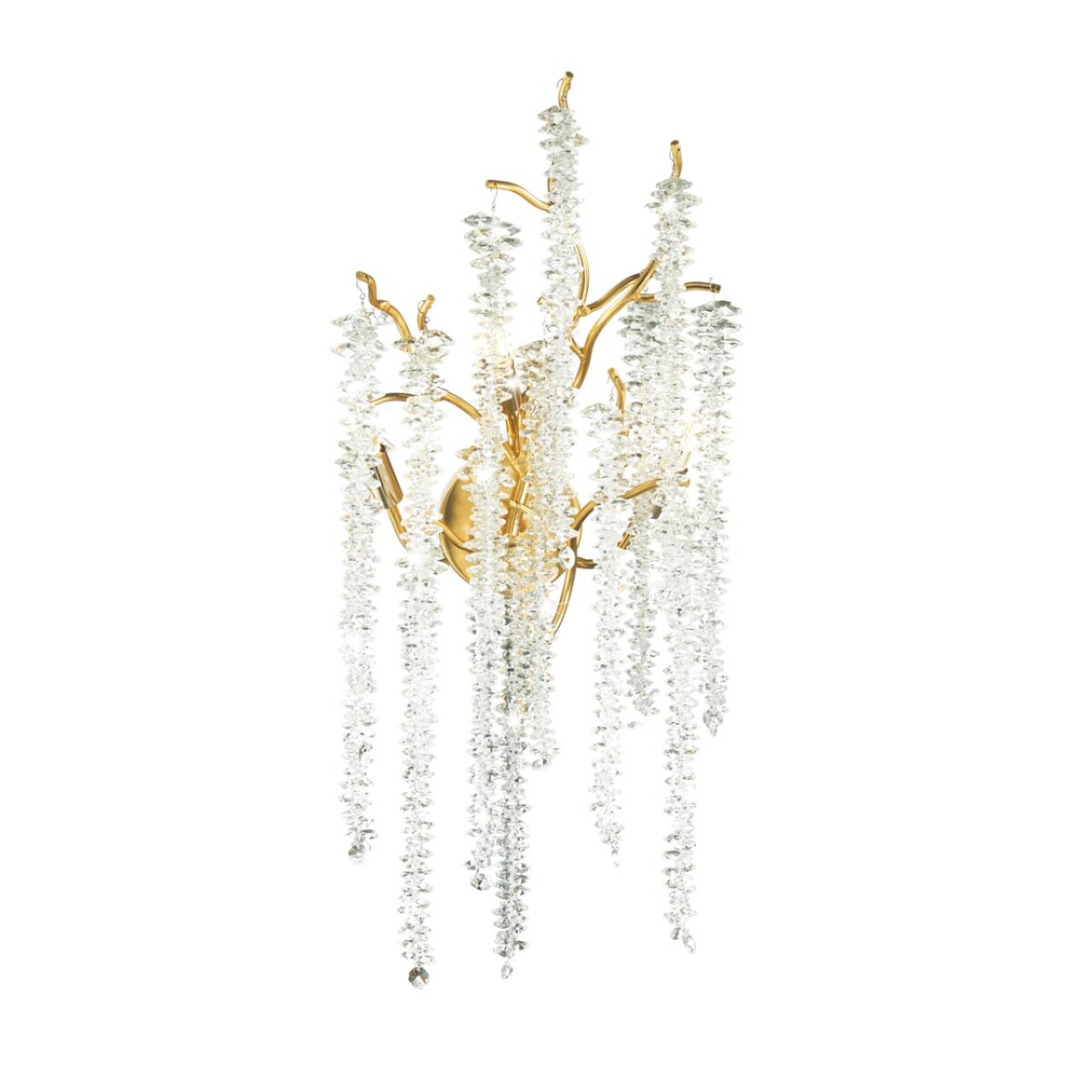 5005/3W HALL ODL23 617 золотой/прозрачный металл/хрусталь Бра G9 3*40W BANCHE — изображение 4