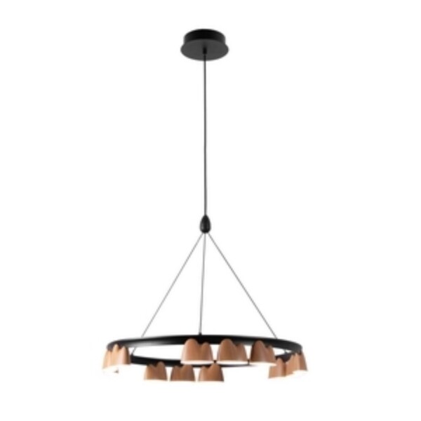 4266-12P, подвесная люстра, D600xH250/1610, LEDx55W, 2400LM, 4000K, included