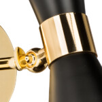 816617 Бра DUMO 1х40W E14 ЧЕРНЫЙ МАТОВЫЙ/ЗОЛОТО — изображение 4