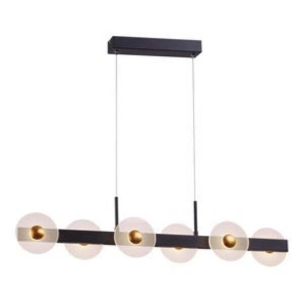 4317-6P, подвесная люстра, L910xW80xH255/1845, 6xLEDx5.3W, 1700LM, 4000K, CRI>90, included