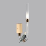 5431/2WLA L-VISION ODL_EX25 093 золотой(под латунь)/белый градиент/беж./зеленый/ металл/стекло/керамика Бра (ПРАВ.) LED 2W 4000K LARK — изображение 4