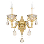 786622 Бра AMPOLLO 2х60W E14 24К ЗОЛОТО