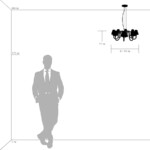 760086 Люстра подв. BIANCO 8х40W G9 ХРОМ БЕЛ. стекло — изображение 2