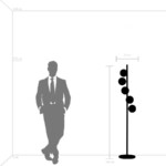 815757 Торшер CROCO 5х40W E14 ЧЕРНЫЙ МАТОВЫЙ — изображение 7