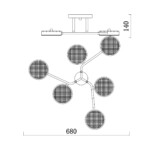 Escada 10273/6 LED*72W Champagne gold — изображение 4