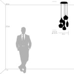 803063 Подвес PENTOLA 6х25W G9 ХРОМ/ЯНТАРЬ — изображение 11