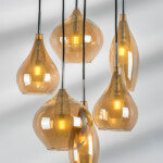 803063 Подвес PENTOLA 6х25W G9 ХРОМ/ЯНТАРЬ — изображение 5