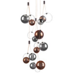 801189 Люстра SFERETTA LED 18х1,35W 1080LM КОФЕЙНЫЙ/МУЛЬТИКОЛОР 3000K — изображение 5