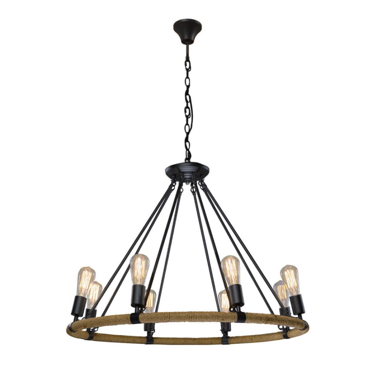 в наличии LOFT1861/8 Подвесная люстра LOFT IT Rope filament - купить в интернет-магазине Светильники Торг