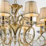 693082 Люстра подв RICERCO 8х40W E14 ЗОЛОТО - купить в интернет-магазине Светильники Торг