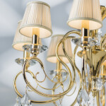 693082 Люстра подв RICERCO 8х40W E14 ЗОЛОТО - купить в интернет-магазине Светильники Торг