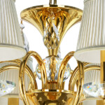 693082 Люстра подв RICERCO 8х40W E14 ЗОЛОТО - купить в интернет-магазине Светильники Торг