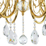 693082 Люстра подв RICERCO 8х40W E14 ЗОЛОТО - купить в интернет-магазине Светильники Торг