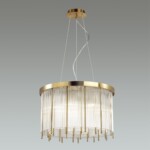 4788/7 HALL ODL21 643 золото/металл/стекло Люстра E14 7*40W YORK — изображение 3