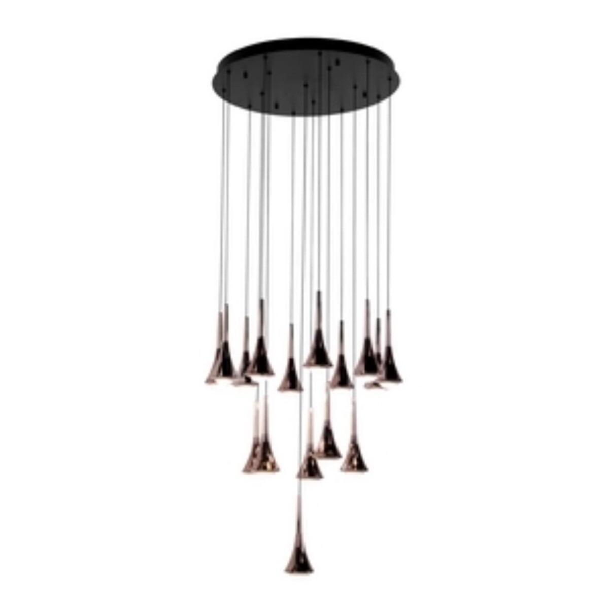 4292-16P, подвесная люстра, D600xH1500/1770, 16xLEDx4W, 6400LM, 4000K, included — изображение 1