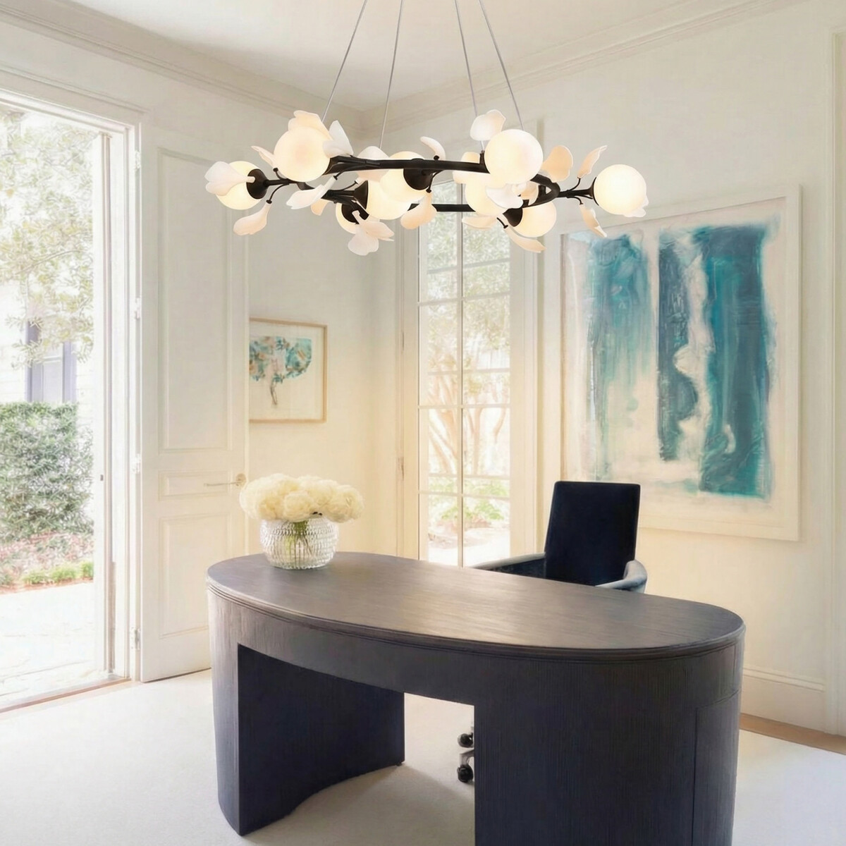 799097 Люстра CERAMO BW 9х6W(led) G9 ЧЕРНЫЙ/БЕЛЫЙ — изображение 2