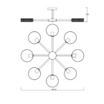 Escada 679/8P E27*60W White/Wood — изображение 6