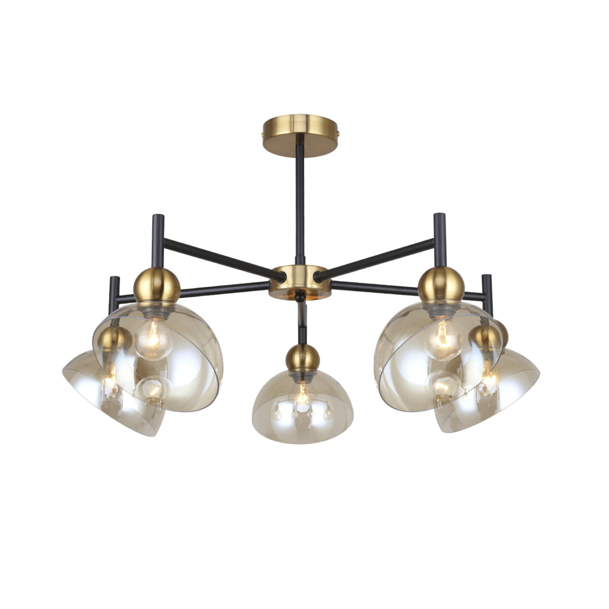 B1047D10451FAA6D3377_0 Escada 2109/5P E14*40W Black/Brass — изображение 1