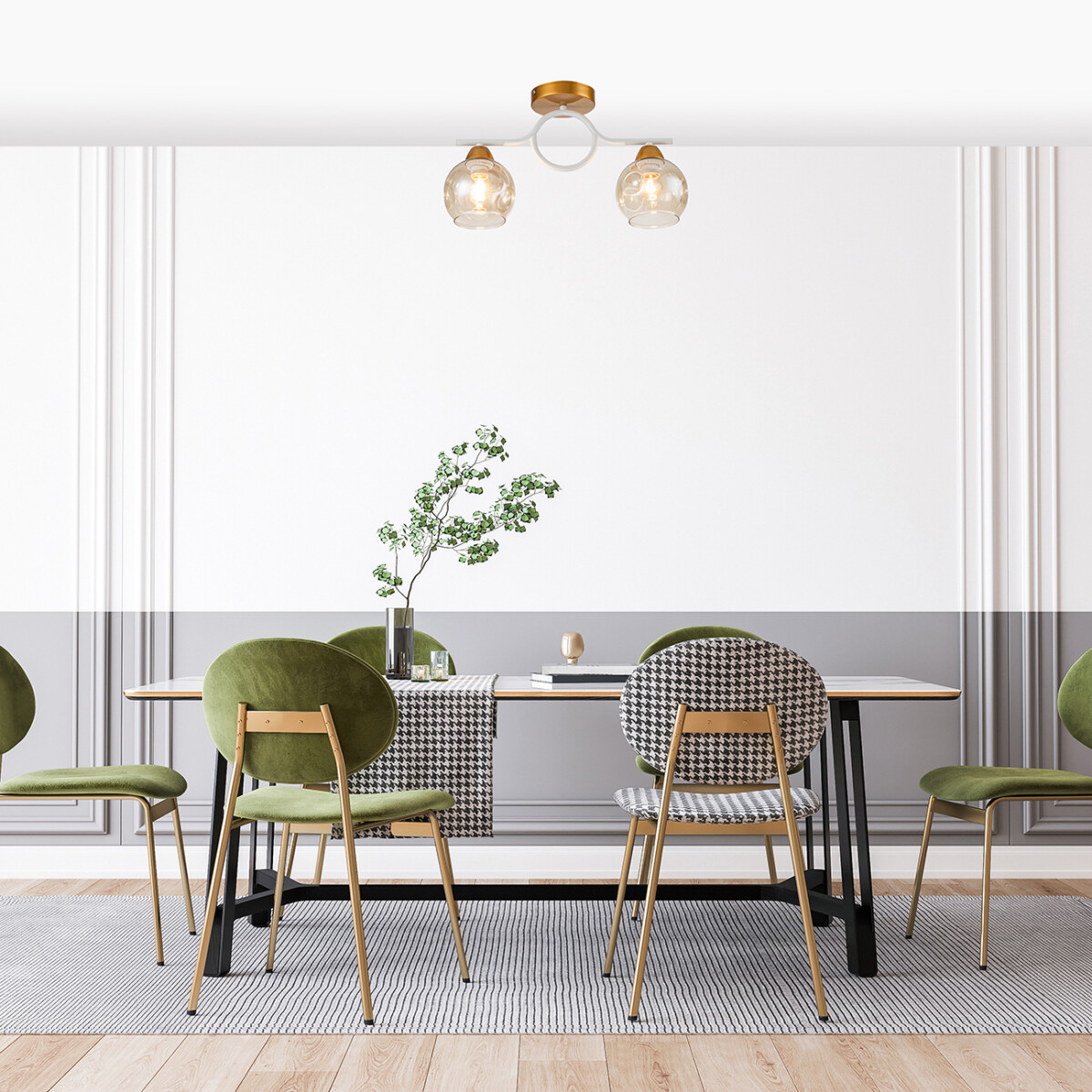 Escada 1100/2P E27*60W Gold/White — изображение 4