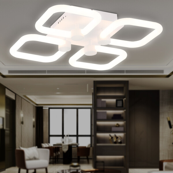 FA3819/4 WH белый 3000K-6400K 67W 380*380*90 (ПДУ ИК)