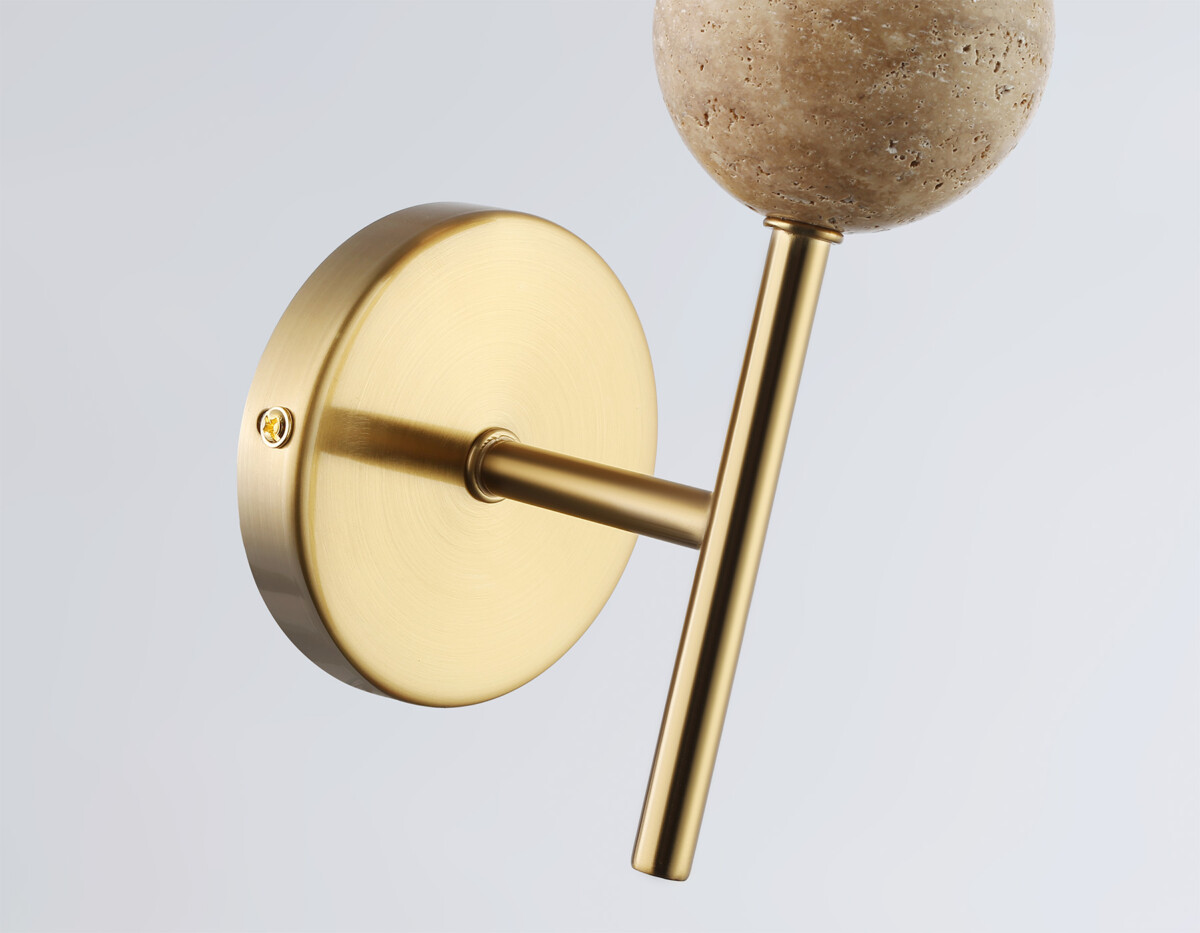 LH53254 BS/FR латунь/белый матовый E14 max 40W 110*100*400 — изображение 1