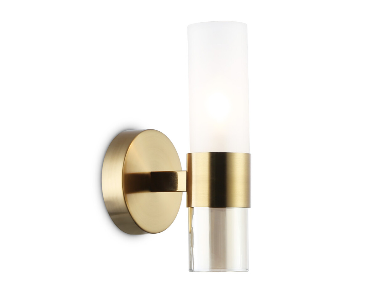 LH55116 BS/FR/TI латунь/белый матовый/янтарь E14 max 40W 130*100*225 — изображение 1