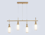LH55274/4 BS/FR латунь/белый матовый E14*4 max 40W 845*65*1150 — изображение 2