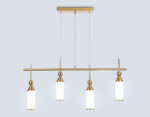 LH55274/4 BS/FR латунь/белый матовый E14*4 max 40W 845*65*1150 — изображение 4