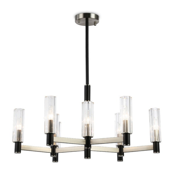 LH55503/9 SN/BK/CL сатин никель/черный/прозрачный E14*9 max 40W D760*760