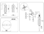 в наличии LH56119 BK/BS/CL черный/латунь/прозрачный E14 max 40W 150*100*210 - купить в интернет-магазине Светильники Торг