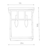 SL079.401.02 Светильник уличный настенный ST-Luce Темный кофе/Прозрачное кракелированное стекло E14 GLAZGO — изображение 3