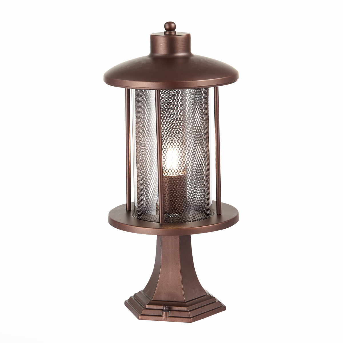 SL080.405.01 Светильник уличный наземный ST-Luce Темный кофе/Прозрачный, Темный кофе E27 1*60W LASTERO — изображение 1