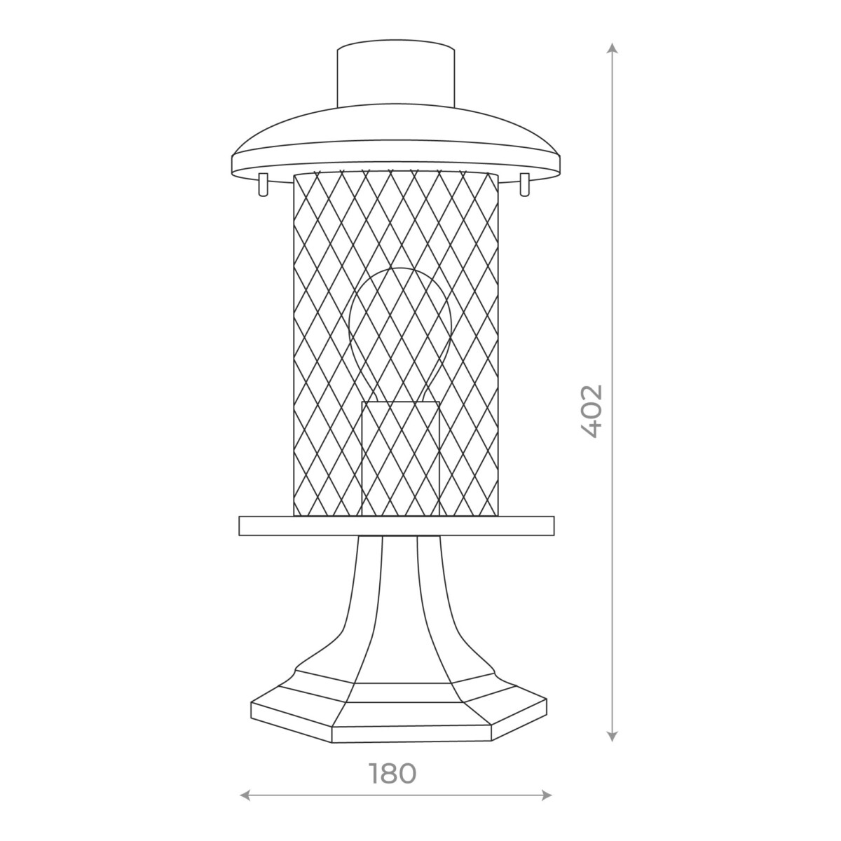 SL080.405.01 Светильник уличный наземный ST-Luce Темный кофе/Прозрачный, Темный кофе E27 1*60W LASTERO — изображение 3