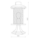 SL080.405.01 Светильник уличный наземный ST-Luce Темный кофе/Прозрачный, Темный кофе E27 1*60W LASTERO — изображение 3