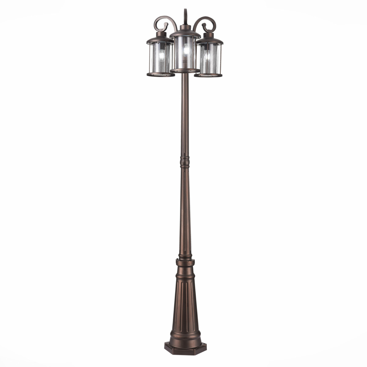 SL080.425.03 Светильник уличный наземный ST-Luce Темный кофе/Прозрачный, Темный кофе E27 3*100W LASTERO — изображение 3