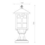 SL084.405.01 Светильник уличный наземный ST-Luce Черный/Черный, Прозрачный E27 1*60W LORNE — изображение 4